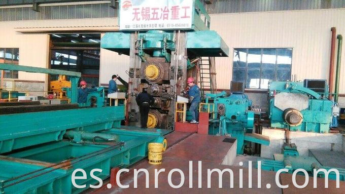 8000KN Automático de temperamento Rolling Mill 1450 mm Tornillo AGC Down Tipo seco